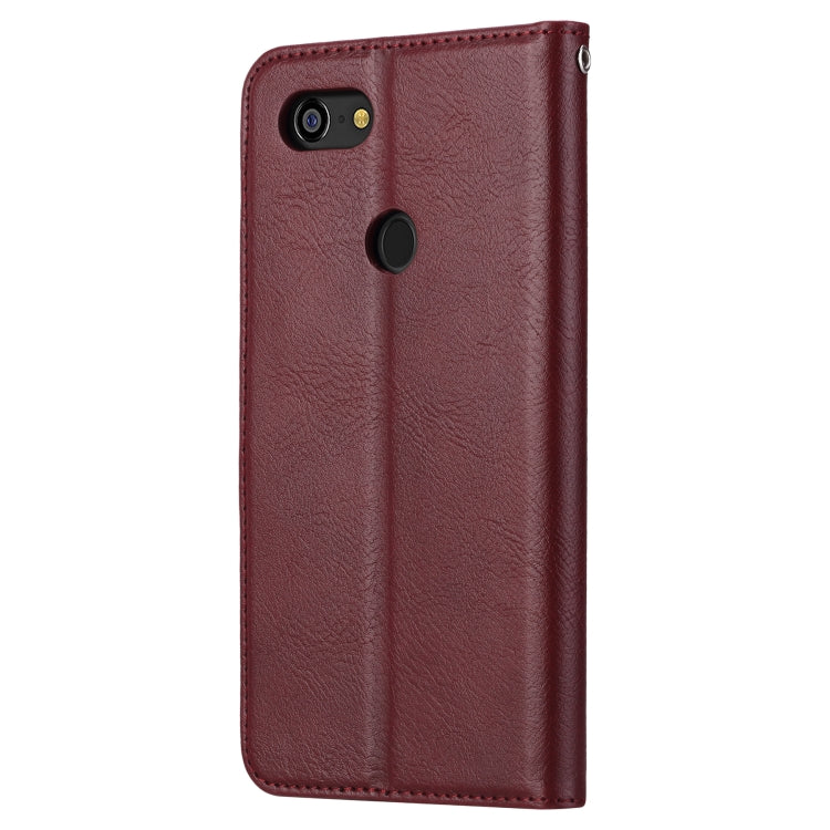 Knead Skin Texture Horizontal Flip Leather Case for Google Pixel 3a XL, with Photo Frame & Holder & Card Slots & Wallet