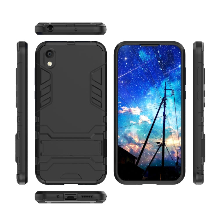 Shockproof PC + TPU Case for Huawei Honor 8S, with Holder