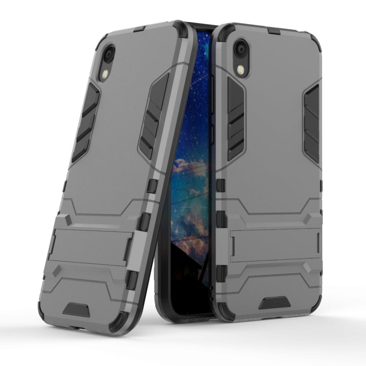 Shockproof PC + TPU Case for Huawei Honor 8S, with Holder