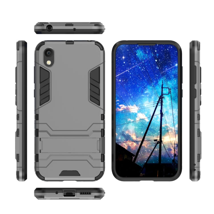 Shockproof PC + TPU Case for Huawei Honor 8S, with Holder