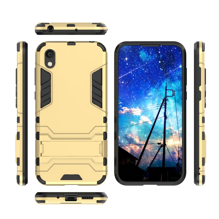 Shockproof PC + TPU Case for Huawei Honor 8S, with Holder