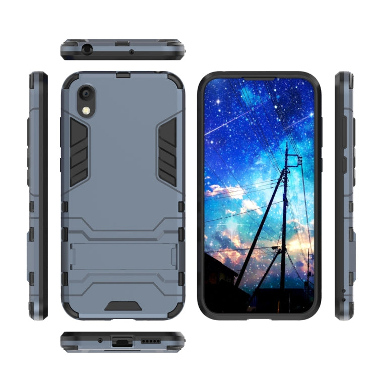 Shockproof PC + TPU Case for Huawei Honor 8S, with Holder