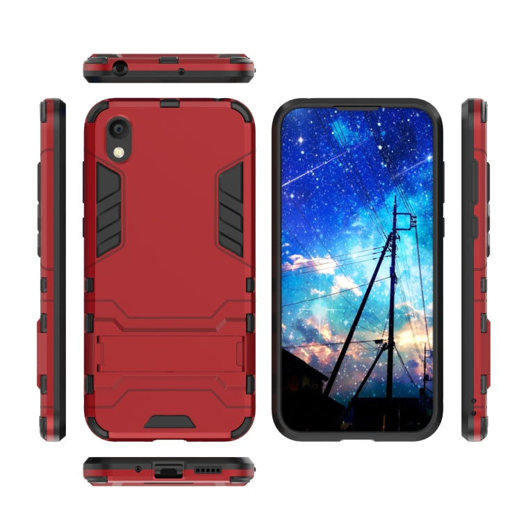 Shockproof PC + TPU Case for Huawei Honor 8S, with Holder