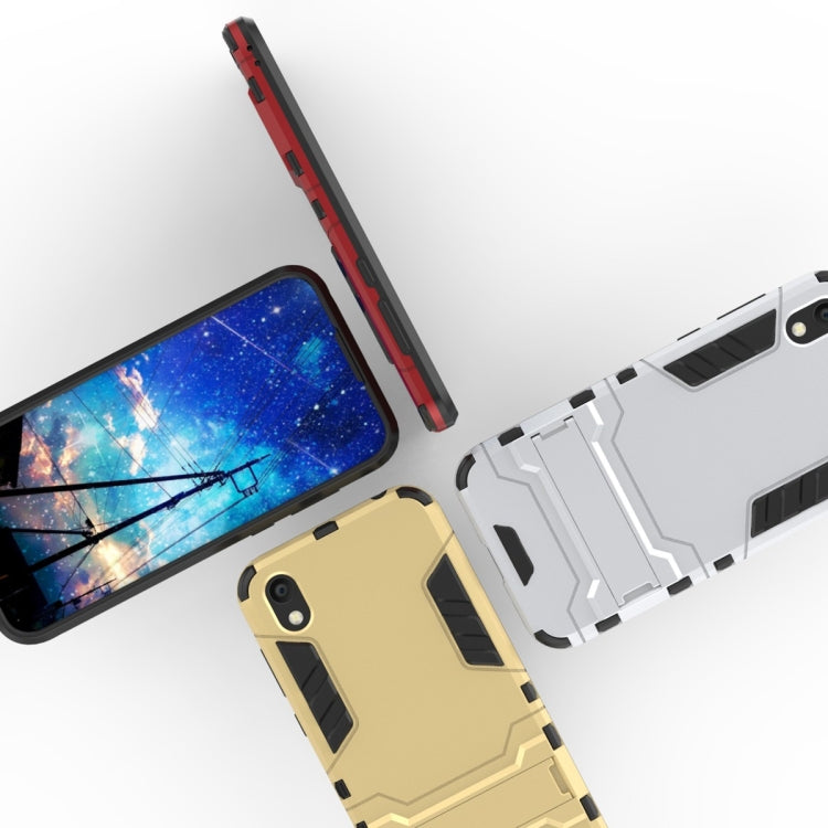 Shockproof PC + TPU Case for Huawei Honor 8S, with Holder