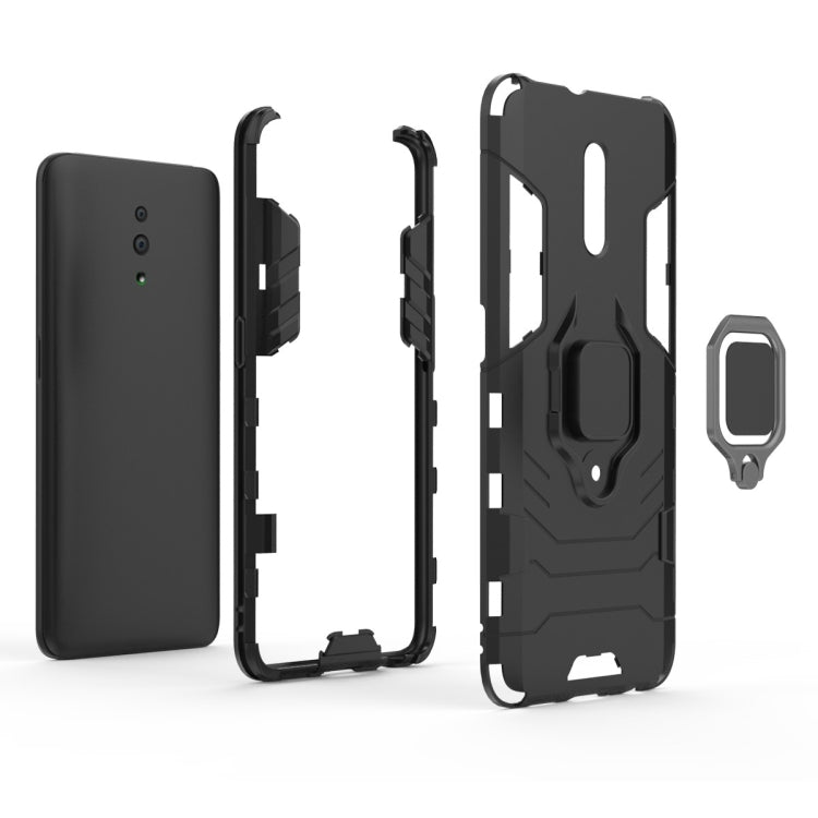PC + TPU Shockproof Protective Case with Magnetic Ring Holder for OPPO Reno
