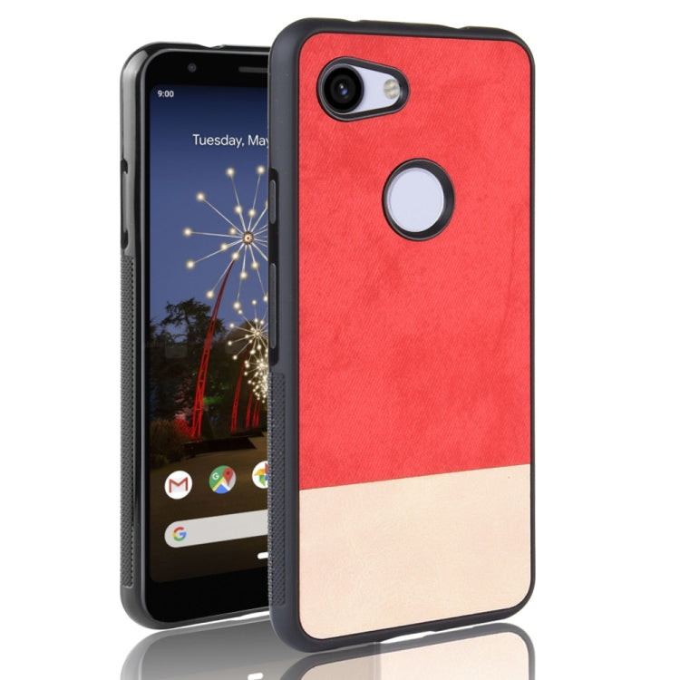 Shockproof Color Matching Denim PC + PU + TPU Protective Case For Google Pixel 3a XL