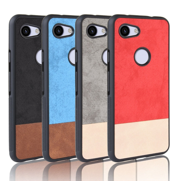 Shockproof Color Matching Denim PC + PU + TPU Protective Case For Google Pixel 3a XL
