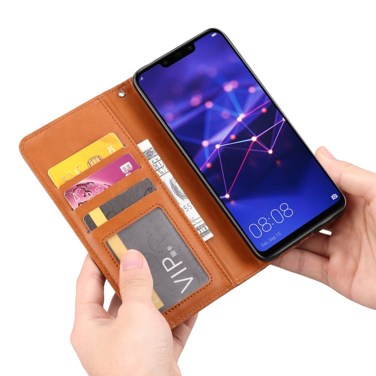 Knead Skin Texture Horizontal Flip Leather Case for Huawei Mate 20 Lite, with Photo Frame & Holder & Card Slots & Wallet