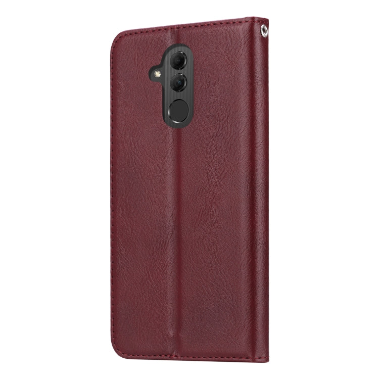 Knead Skin Texture Horizontal Flip Leather Case for Huawei Mate 20 Lite, with Photo Frame & Holder & Card Slots & Wallet