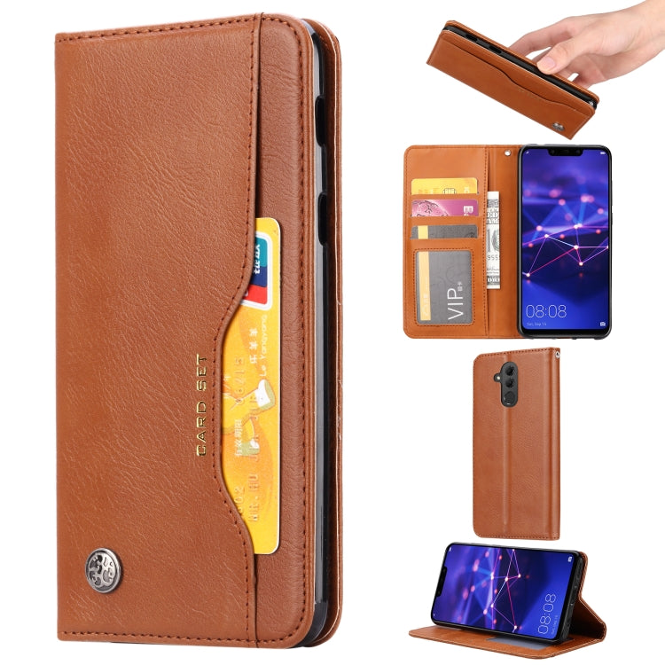 Knead Skin Texture Horizontal Flip Leather Case for Huawei Mate 20 Lite, with Photo Frame & Holder & Card Slots & Wallet