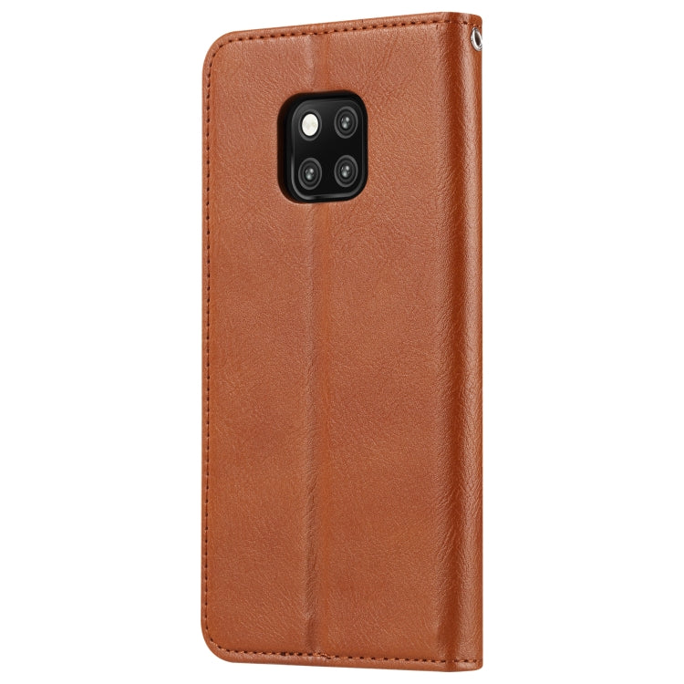 Knead Skin Texture Horizontal Flip Leather Case for Huawei Mate 20 Pro, with Photo Frame & Holder & Card Slots & Wallet