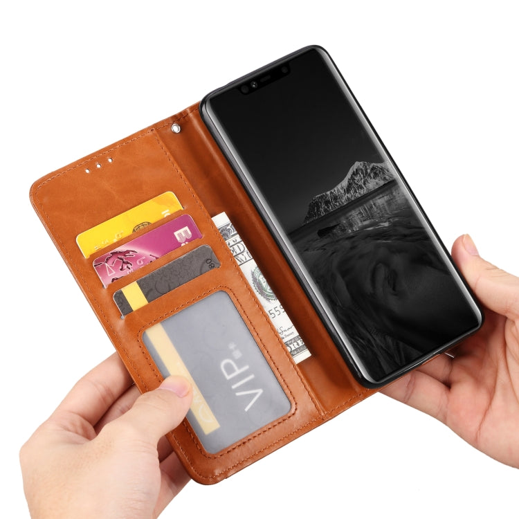 Knead Skin Texture Horizontal Flip Leather Case for Huawei Mate 20 Pro, with Photo Frame & Holder & Card Slots & Wallet