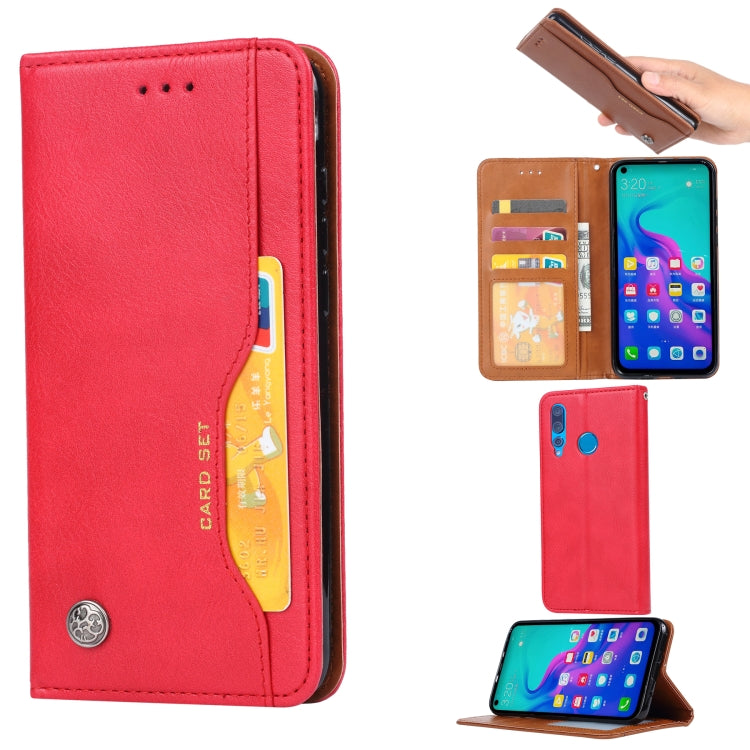 Knead Skin Texture Horizontal Flip Leather Case for Huawei nova 4, with Photo Frame & Holder & Card Slots & Wallet