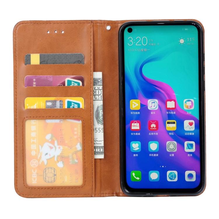 Knead Skin Texture Horizontal Flip Leather Case for Huawei nova 4, with Photo Frame & Holder & Card Slots & Wallet