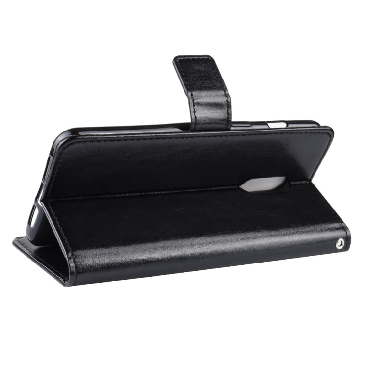 Retro Crazy Horse Texture Horizontal Flip Leather Case for OnePlus 7, with Holder & Card Slots & Photo Frame