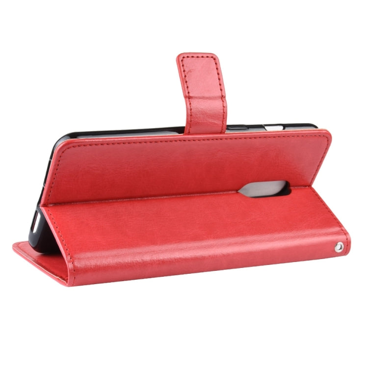 Retro Crazy Horse Texture Horizontal Flip Leather Case for OnePlus 7, with Holder & Card Slots & Photo Frame