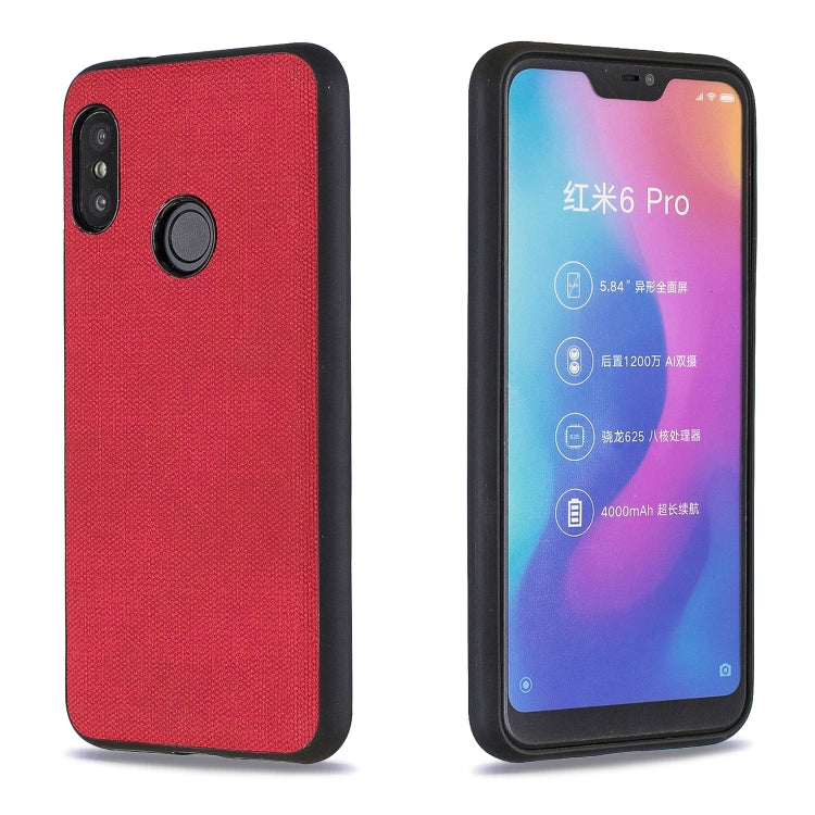 Shockproof Matching Denim PC + PU + TPU Protective Case for Xiaomi Redmi Note 6 Pro