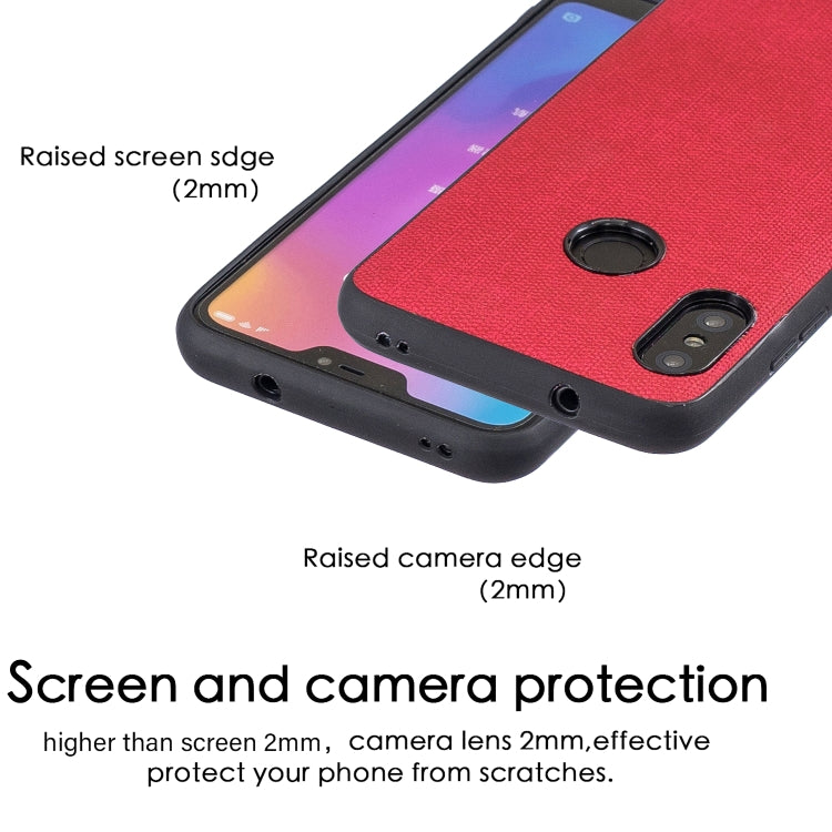 Shockproof Matching Denim PC + PU + TPU Protective Case for Xiaomi Redmi Note 6 Pro