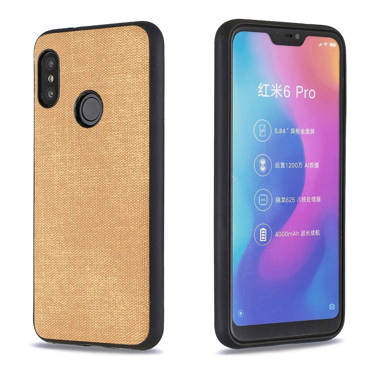 Shockproof Matching Denim PC + PU + TPU Protective Case for Xiaomi Redmi Note 6 Pro