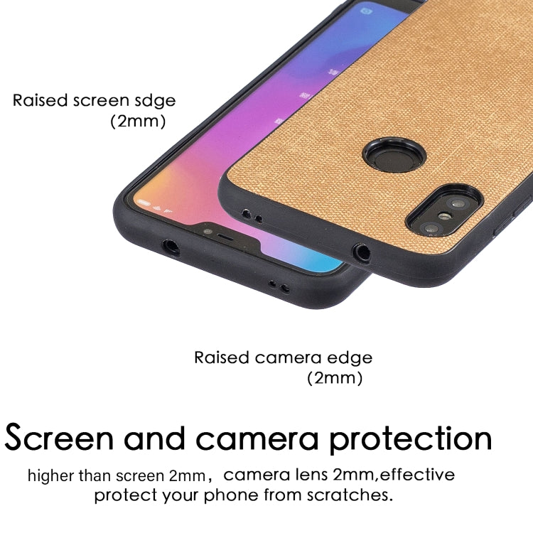Shockproof Matching Denim PC + PU + TPU Protective Case for Xiaomi Redmi Note 6 Pro