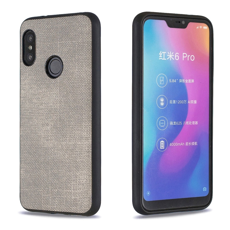 Shockproof Matching Denim PC + PU + TPU Protective Case for Xiaomi Redmi Note 6 Pro