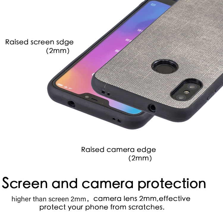 Shockproof Matching Denim PC + PU + TPU Protective Case for Xiaomi Redmi Note 6 Pro