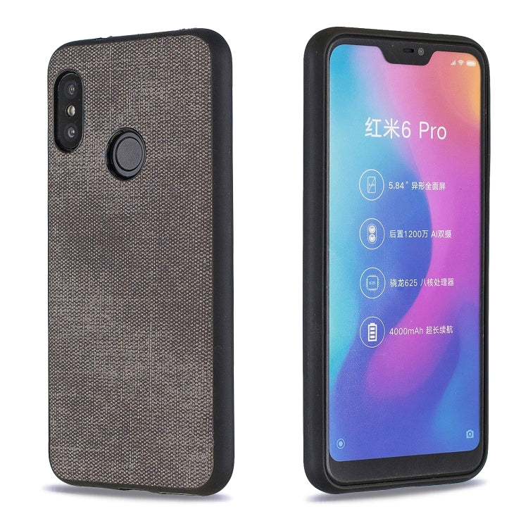 Shockproof Matching Denim PC + PU + TPU Protective Case for Xiaomi Redmi Note 6 Pro