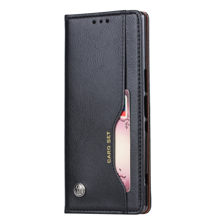 Knead Skin Texture Horizontal Flip Leather Case for Sony Xperia 1, with Photo Frame & Holder & Card Slots & Wallet