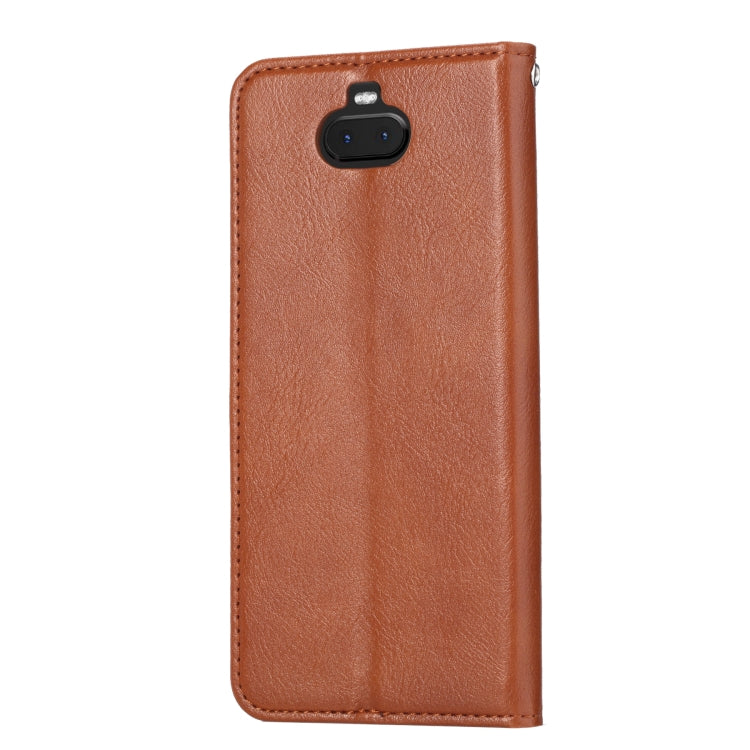 Knead Skin Texture Horizontal Flip Leather Case for Sony Xperia 10, with Photo Frame & Holder & Card Slots & Wallet