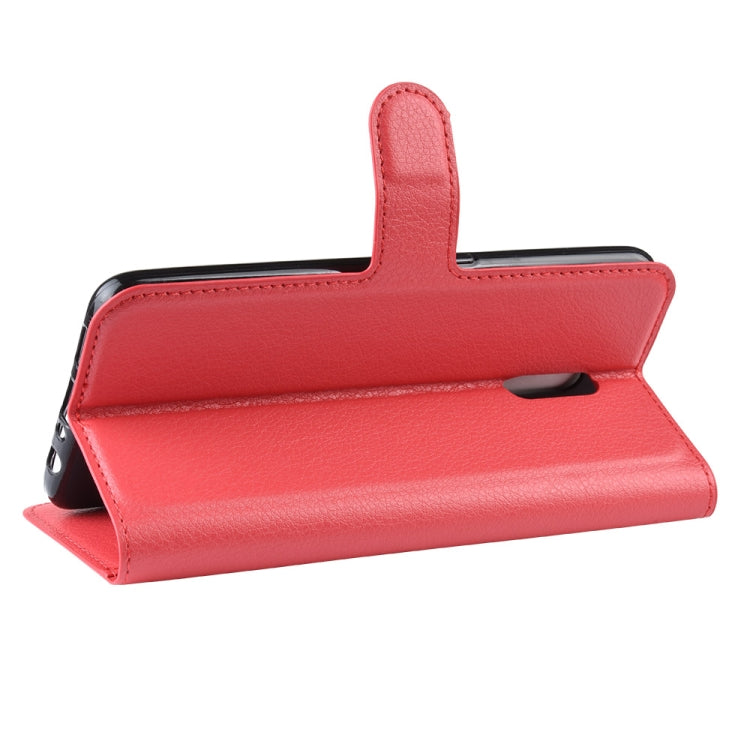 Litchi Texture Horizontal Flip PU Leather Case for OPPO Reno, with Wallet & Holder & Card Slots