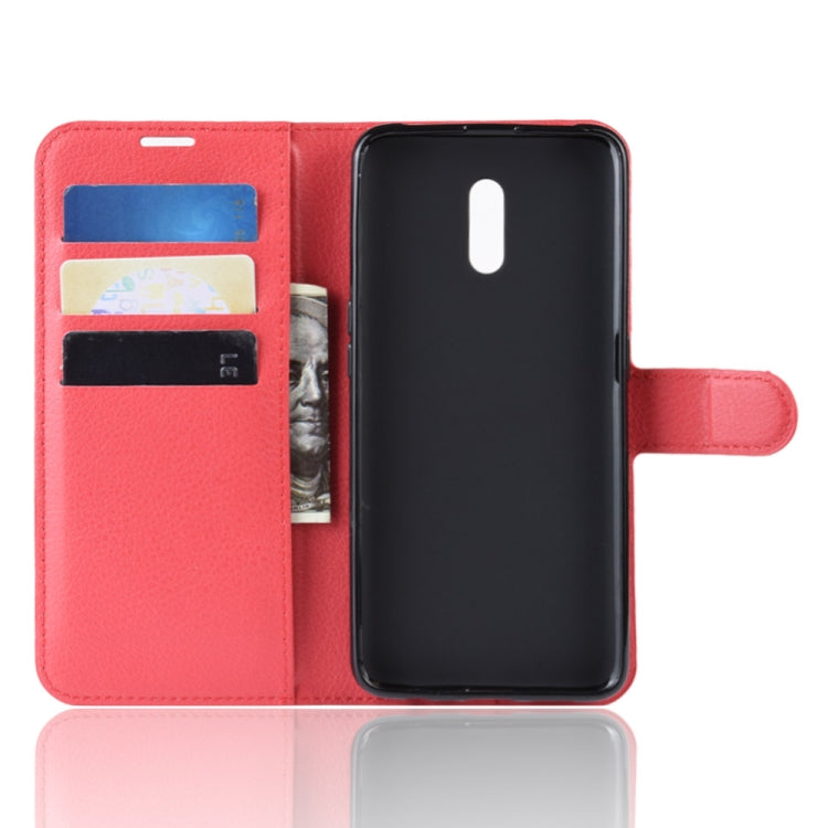 Litchi Texture Horizontal Flip PU Leather Case for OPPO Reno, with Wallet & Holder & Card Slots