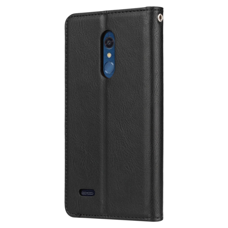 Knead Skin Texture Horizontal Flip Leather Case for LG K10 (2018), with Photo Frame & Holder & Card Slots & Wallet
