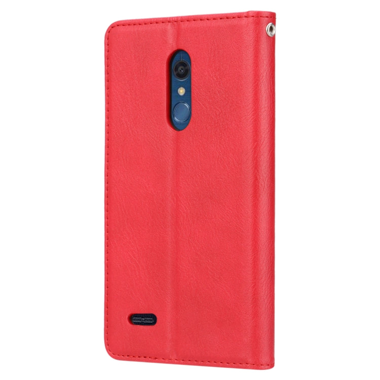 Knead Skin Texture Horizontal Flip Leather Case for LG K10 (2018), with Photo Frame & Holder & Card Slots & Wallet