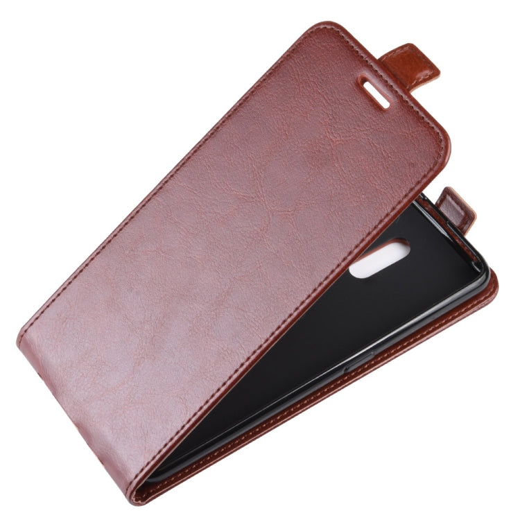 Crazy Horse Texture Vertical Flip Leather Case for OPPO Reno, with Card Slot & Photo Frame