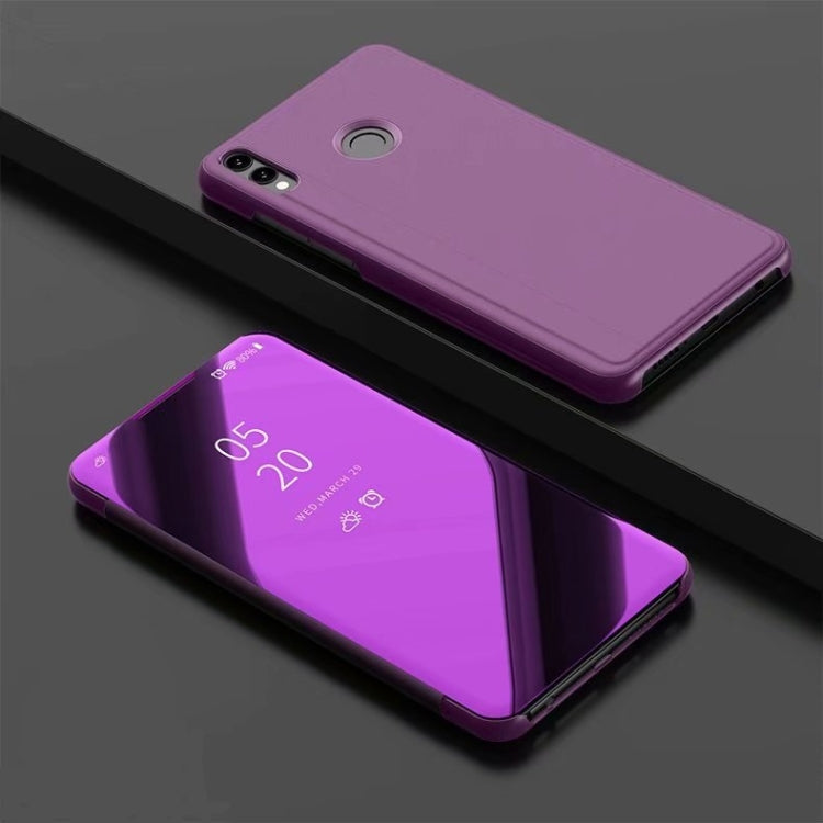 Electroplating Mirror Horizontal Flip Leather Case for Xiaomi Redmi Note 7/Redmi Note 7 Pro with Holder