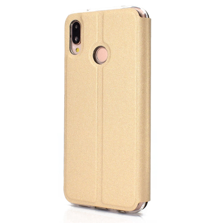 Frosted Texture Horizontal Flip Leather Case for Huawei P30 Lite, with Call Display ID & Holder