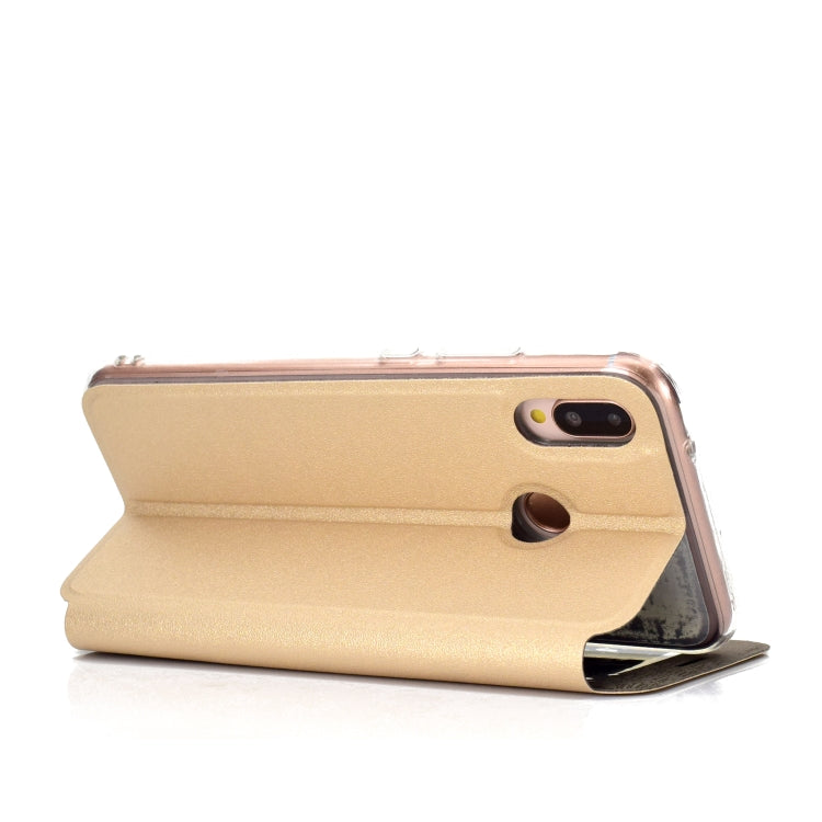 Frosted Texture Horizontal Flip Leather Case for Huawei P20 Lite, with Call Display ID & Holder