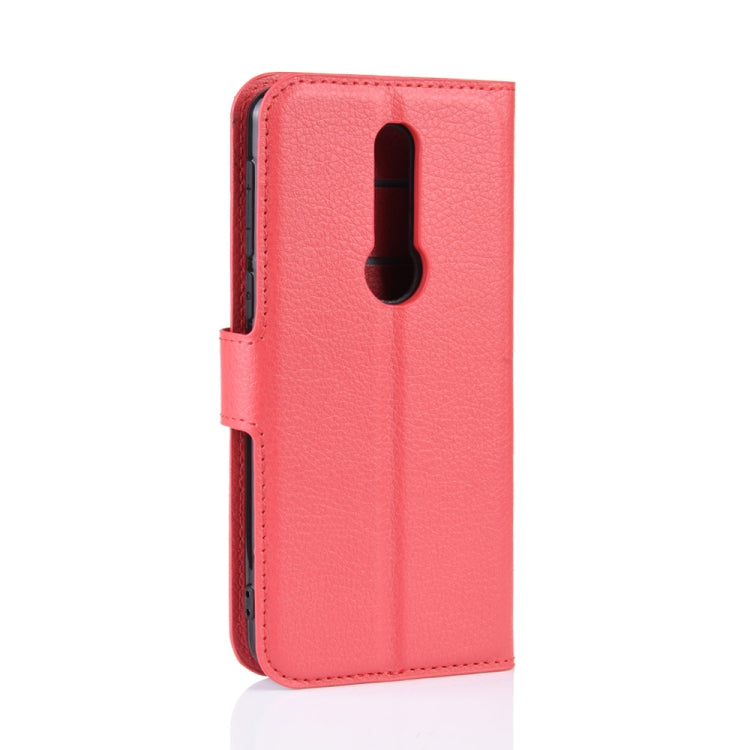 Litchi Texture Horizontal Flip Leather Case for Alcatel 1X 2019, with Wallet & Holder & Card Slots