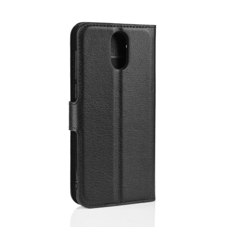 Litchi Texture Horizontal Flip Leather Case for Alcatel 3L, with Wallet & Holder & Card Slots