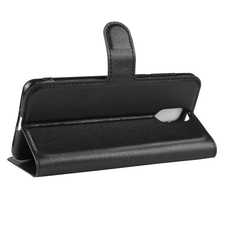 Litchi Texture Horizontal Flip Leather Case for Alcatel 3L, with Wallet & Holder & Card Slots