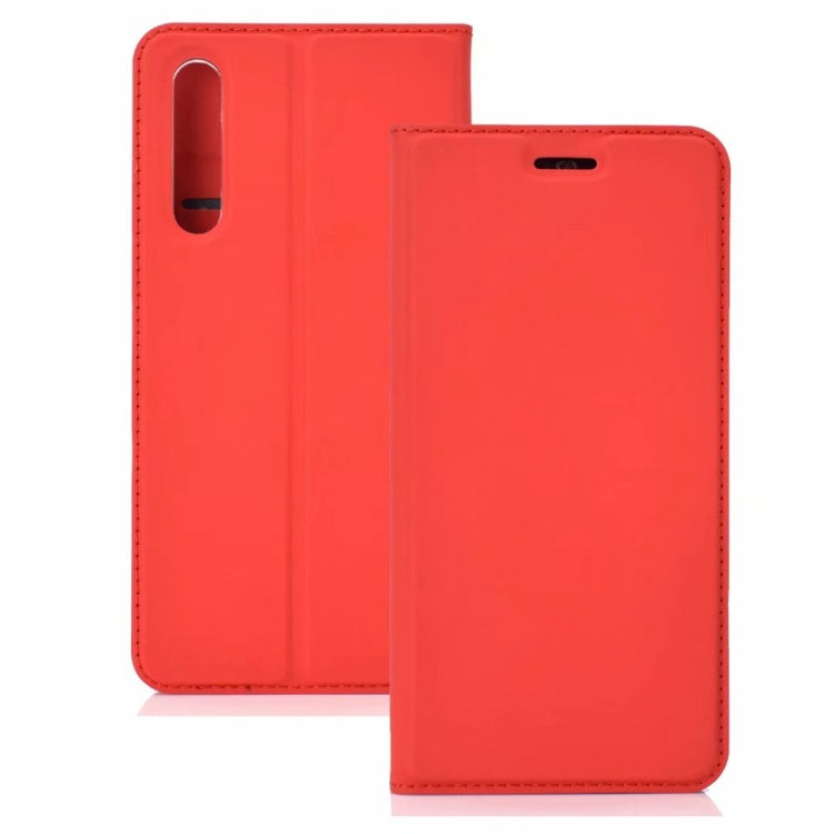 Ultra-thin Pressed Magnetic TPU+PU Leather Case for Huawei P30 Lite with Card Slot & Holder
