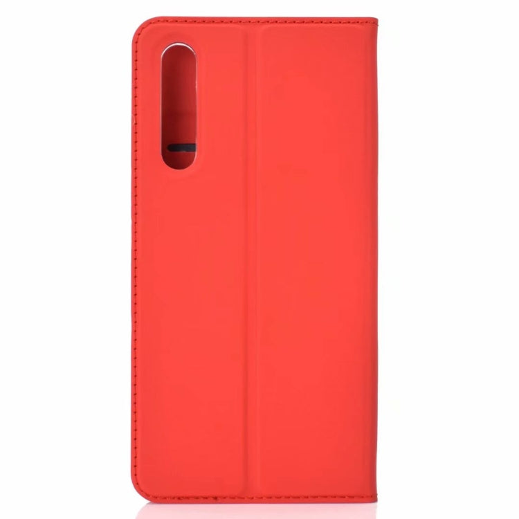Ultra-thin Pressed Magnetic TPU+PU Leather Case for Huawei P30 Lite with Card Slot & Holder