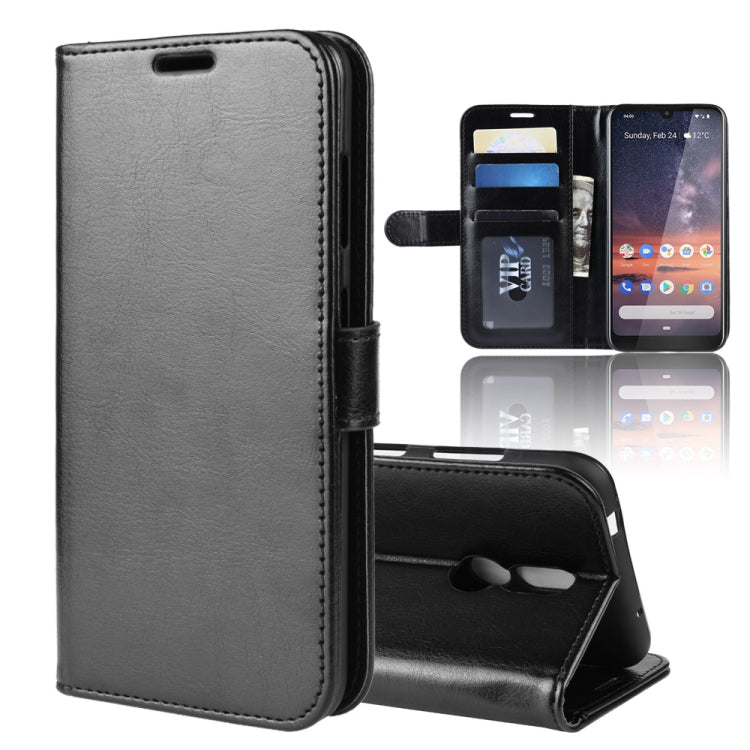 Crazy Horse Texture Horizontal Flip PU Leather Case for Nokai 3.2, with Wallet & Holder & Card Slots & Photo Frame