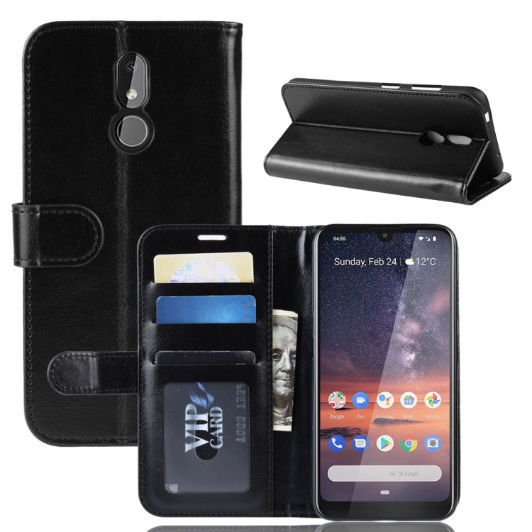Crazy Horse Texture Horizontal Flip PU Leather Case for Nokai 3.2, with Wallet & Holder & Card Slots & Photo Frame