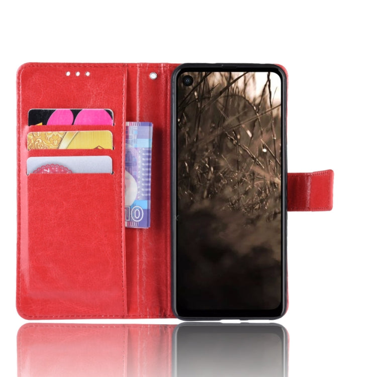 Retro Crazy Horse Texture Horizontal Flip Leather Case for Motorola MOTO One Vision, with Holder & Card Slots & Photo Frame