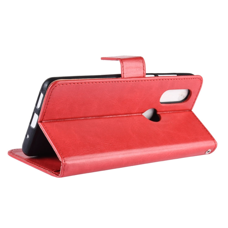 Retro Crazy Horse Texture Horizontal Flip Leather Case for Motorola MOTO One Vision, with Holder & Card Slots & Photo Frame