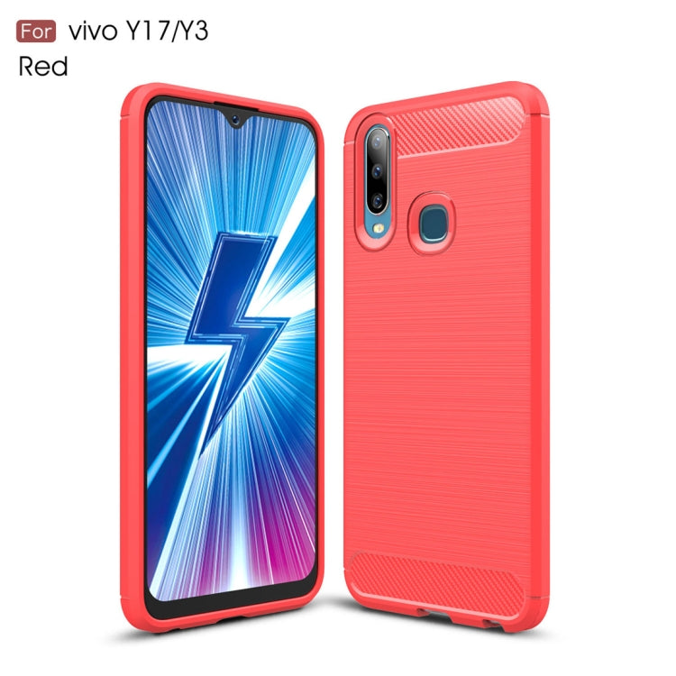 Brushed Texture Carbon Fiber TPU Case for Vivo Y17 / Y3