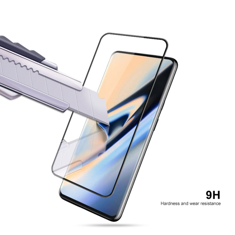 mocolo 0.33mm 9H 3D Curved Full Screen Tempered Glass Film for Oneplus 7 Pro / Oneplus 7T Pro (Black)
