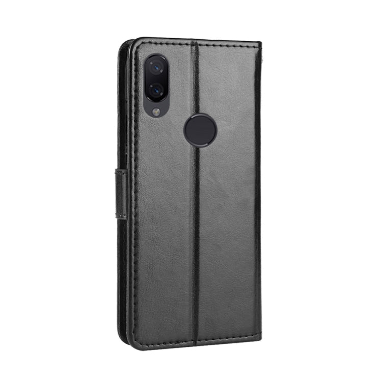 Retro Crazy Horse Texture Horizontal Flip Leather Case for Xiaomi Redmi Note 7S, with Holder & Card Slots & Photo Frame