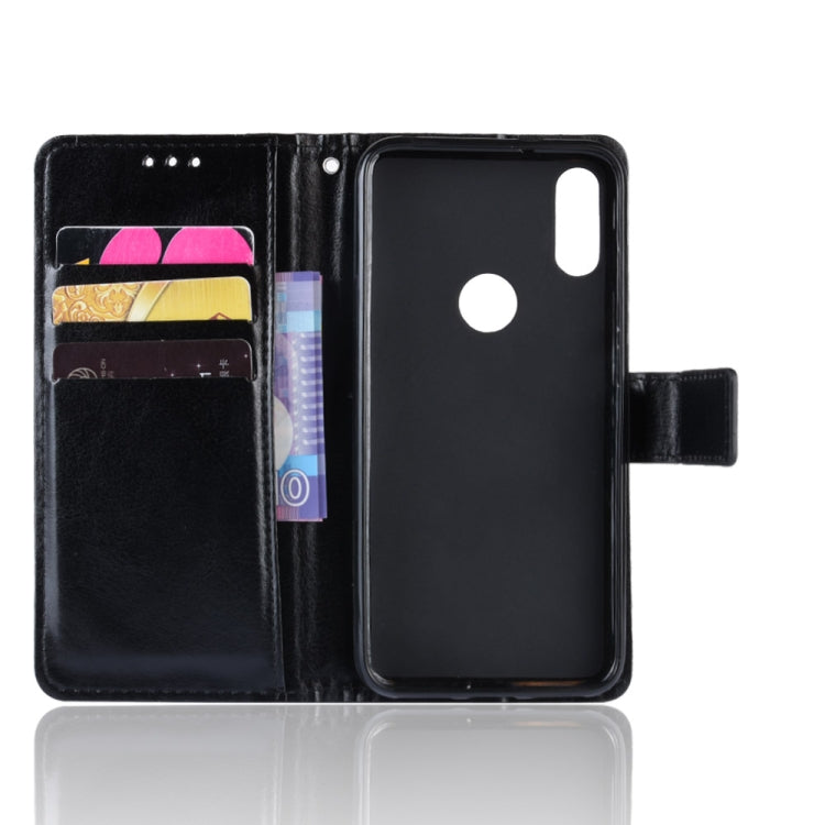 Retro Crazy Horse Texture Horizontal Flip Leather Case for Xiaomi Redmi Note 7S, with Holder & Card Slots & Photo Frame